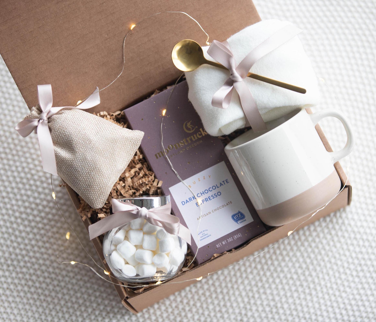 Cozy Gift Basket Hygge Gift Box Care Package For Her Sending a hug Thinking of you Hygge Gift Box Gift Box for Women