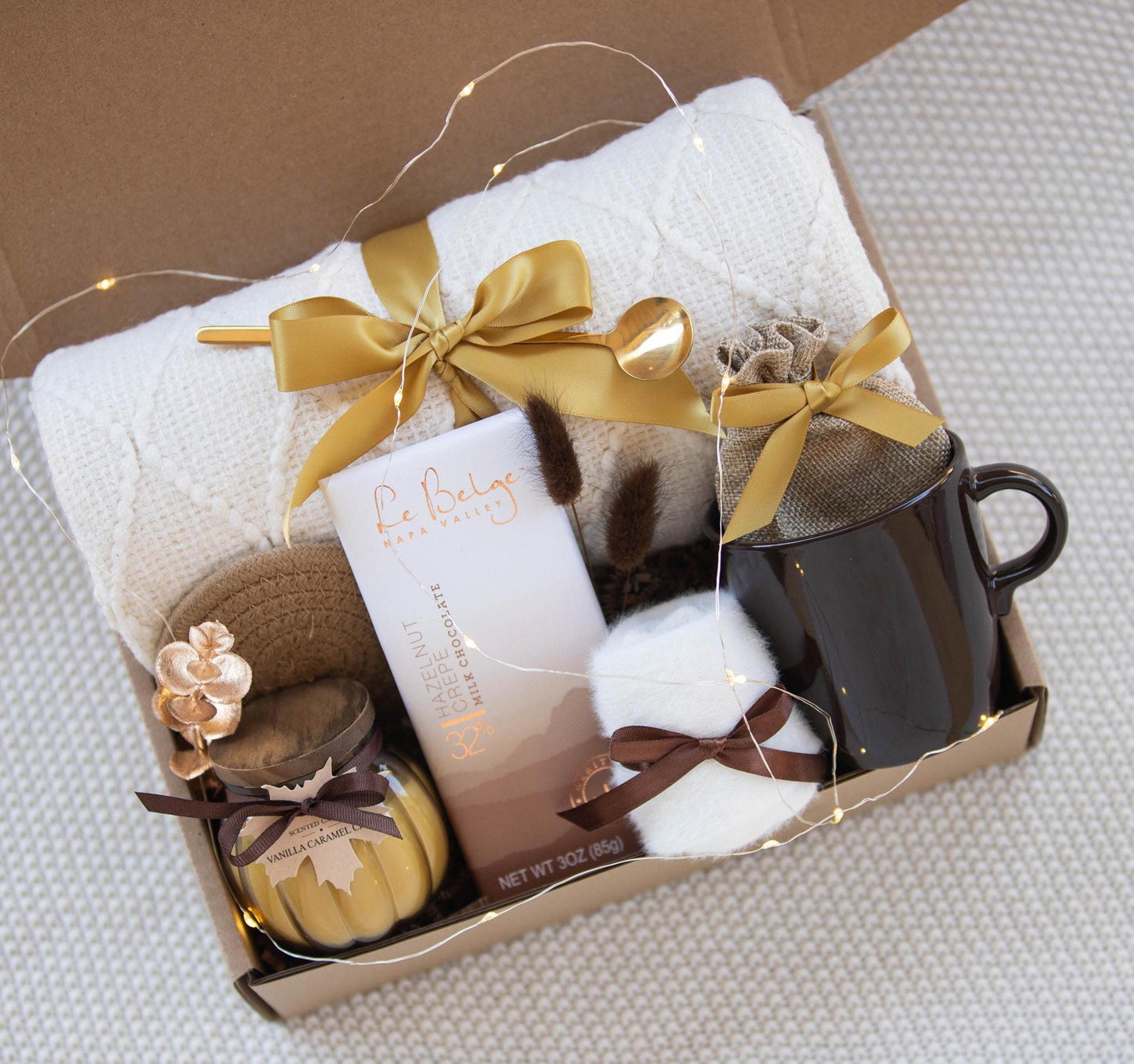 Fall Gift Box Cozy Gift Hygge Pumpkin Gift Box Sunshine Care Package Sunshine Box, Thinking of You, Sending Hugs Cozy Gift Box