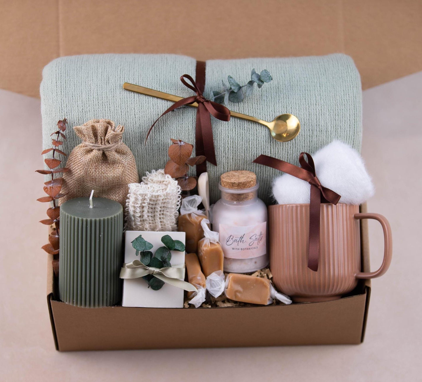Cozy Gift for Women Fall Gift Box Personalized Gifts For Her Gift Box For Women Best Friend Gifts Self Care Box Thinking Of You Gift