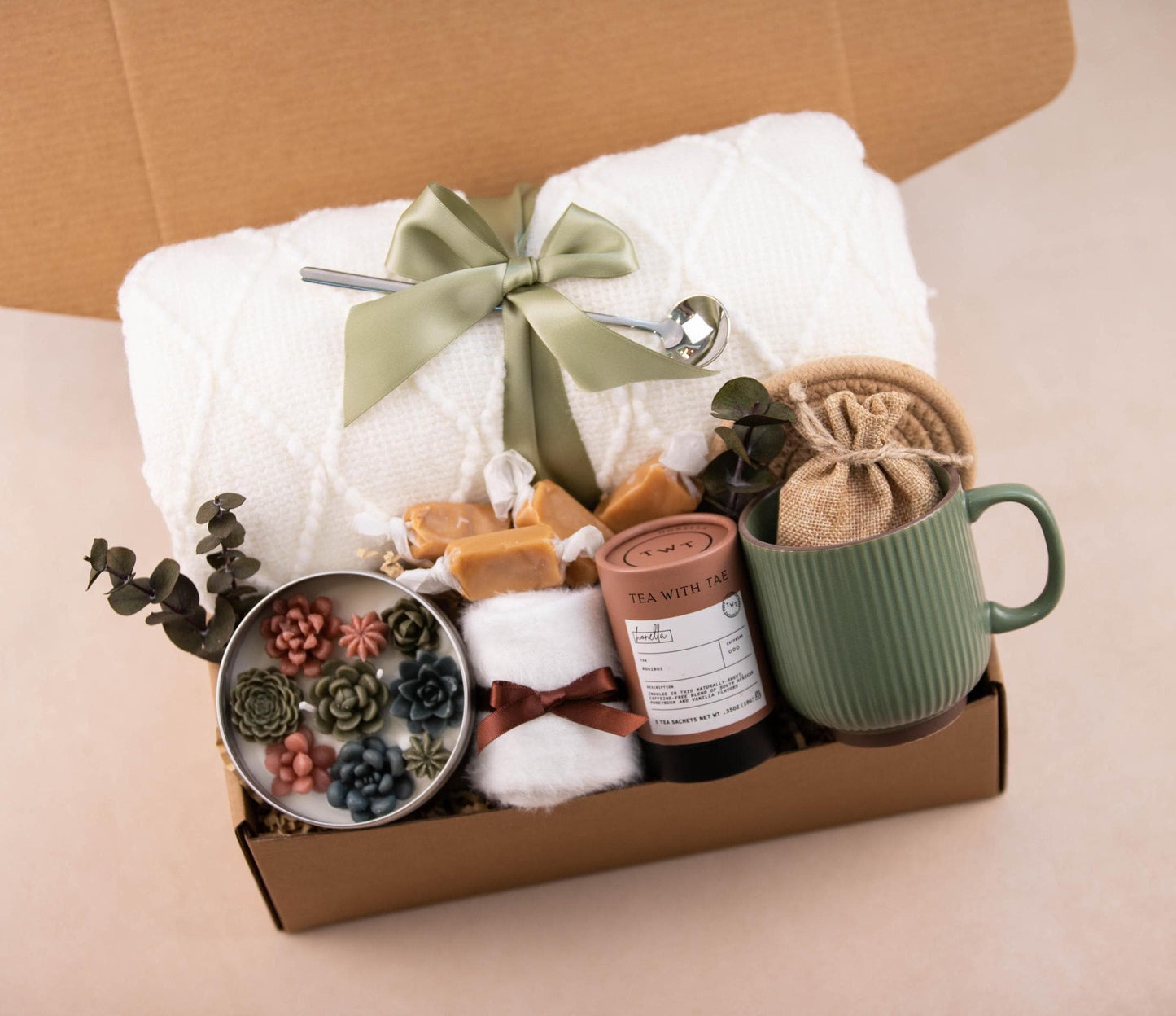 Fall Gift Basket Autumn Self Care Package Cozy Pumpkin Spice Seasonal Fall Treats Fall Host Gifts Fall Spa Box Cozy Fall Candle Gift Box