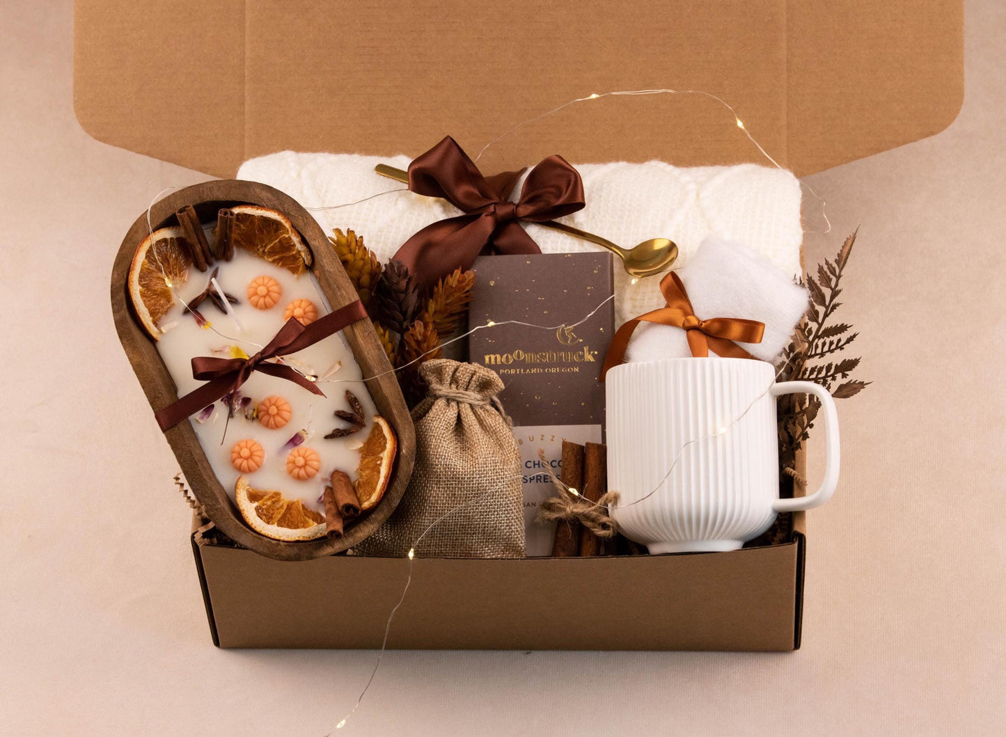 Fall Gift Box for Her Care Package for Women Gift Basket for Women Gift Box for Friend Thinking of you Gift Cozy Self Care Package