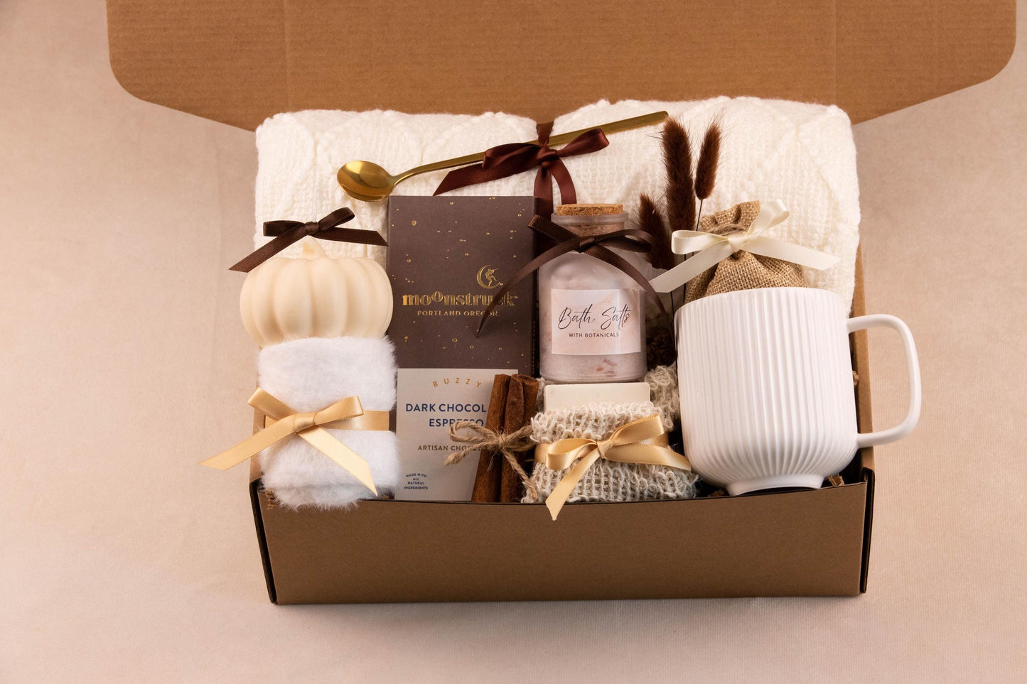 Gift Baskets for Women Birthday Gift For her Cozy Pumpkin Gift Box for Women Self Care Package for her Blanket Gift Box Cozy Fall Gifts