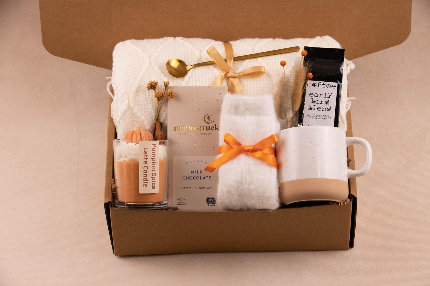 Gift Baskets for Women Birthday Gift For her Cozy Pumpkin Gift Box for Women Self Care Package for her Blanket Gift Box Cozy Fall Gifts