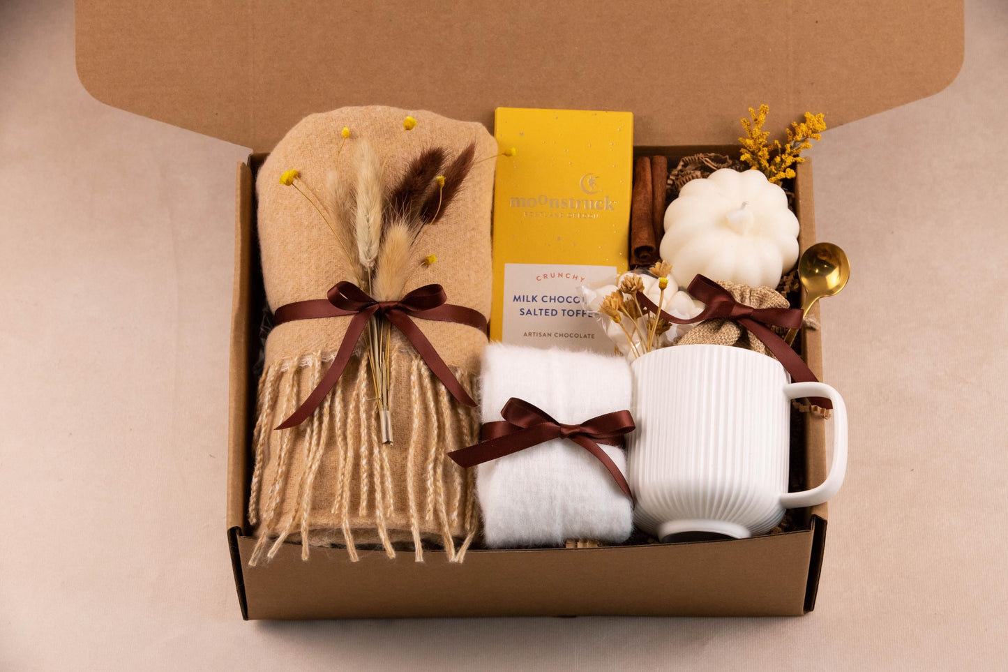 Fall Gift Box for Her Care Package for Women Gift Basket for Women Gift Box for Friend Thinking of you Gift Cozy Self Care Package