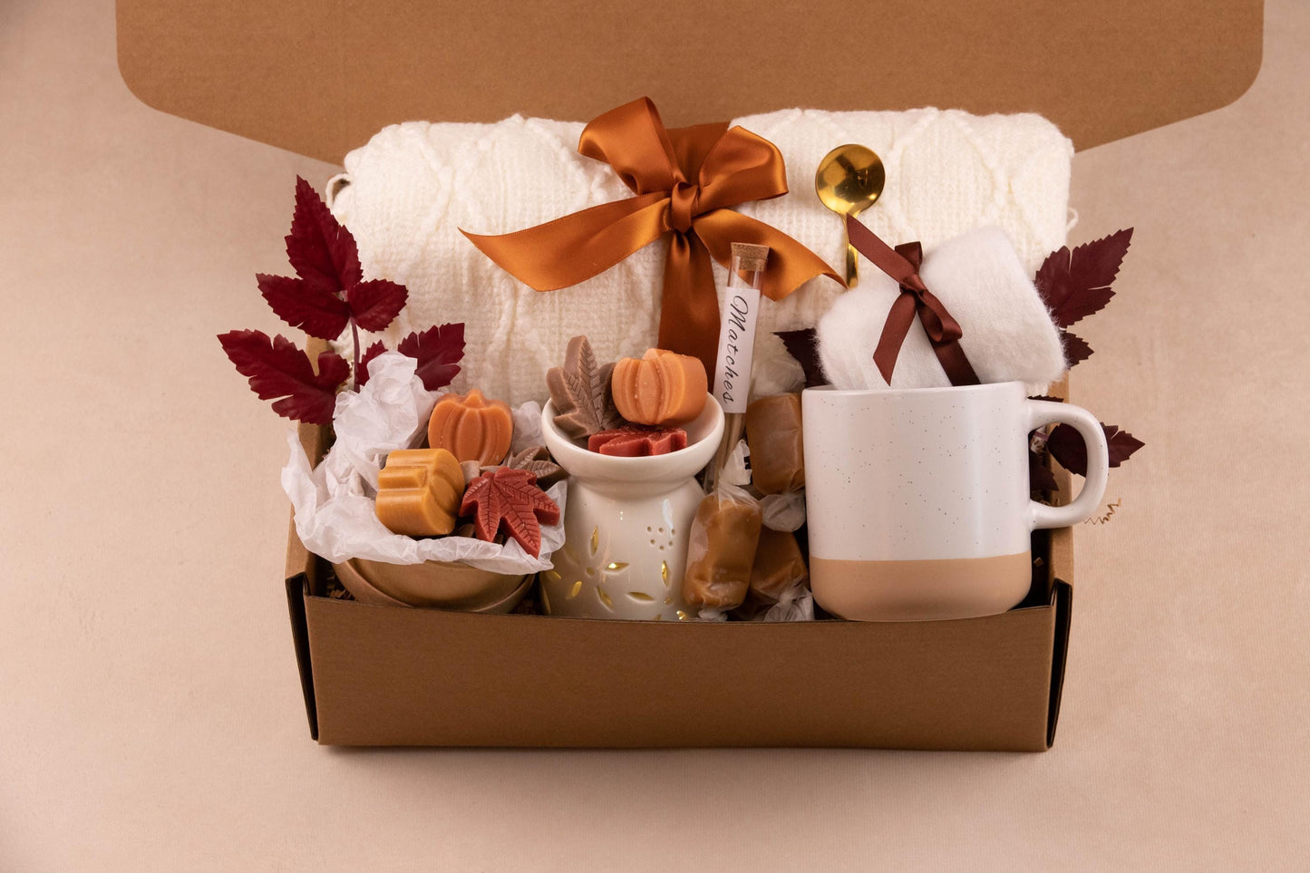 Fall Gift Box for Her Care Package for Women Gift Basket for Women Gift Box for Friend Thinking of you Gift Cozy Self Care Package