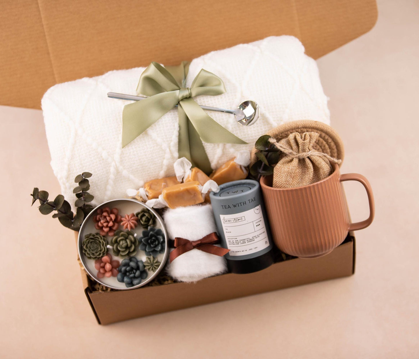 Cozy Gift for Women Fall Gift Box Personalized Gifts For Her Gift Box For Women Best Friend Gifts Self Care Box Thinking Of You Gift