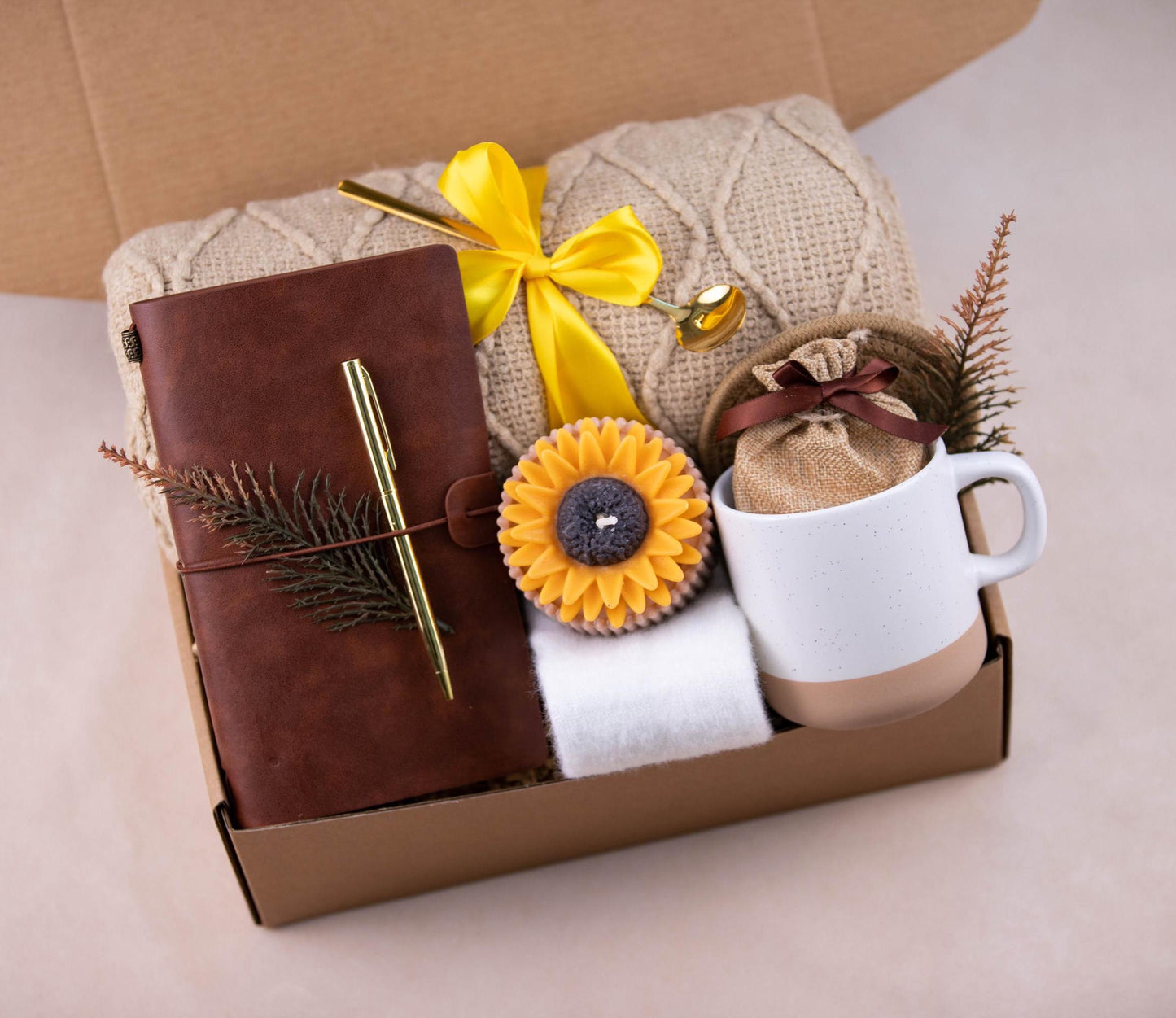 Fall Gift Basket Autumn Self Care Package Cozy Pumpkin Spice Seasonal Fall Treats Fall Host Gifts Fall Spa Box Cozy Fall Candle Gift Box